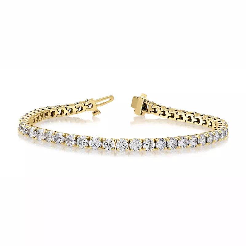 14K Yellow Gold Four-Prong Diamond Tennis Bracelet (11 1/2 ct. tw.)